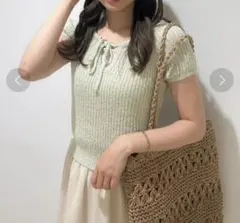 flower 半袖ニットのサムネイル