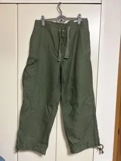 ユーロ古着　ベルギー軍 M88 カーゴパンツ ミリタリー オリーブ 片ポケ