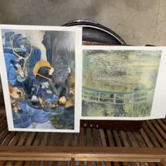 未開封】山本二三 複製原画 2点セット ラピュタ もののけ姫 ジブリ背景