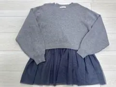 THE SHOP TK グレー スウェット チュール