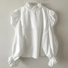 HORROR VACUI ホラーヴァキュイ 長袖 パフスリーブ ブラウス XS