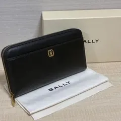 【新品】BALLY 長財布 ラウンドファスナー ブラック エンブレムのサムネイル