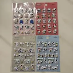 【新品】スヌーピー ふわふわシール 4枚セット