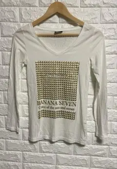 BANANA SEVEN ホワイト長袖TシャツサイズMのサムネイル