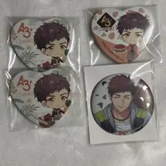 A3! 伏見臣　缶バッジ　4点セット