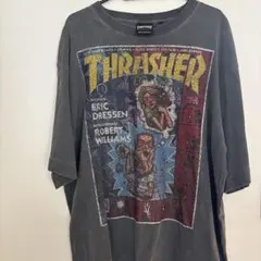 THRASHER MAGAZINE Pushead ブラック Tシャツ XL - メルカリ