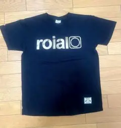 タイムセール！　ROIAL メンズ Tシャツ ブラック ロゴプリント Sサイズのサムネイル