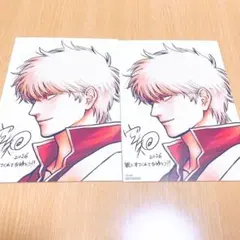 【銀魂】第４弾入場者特典 イラストボード 2枚セット