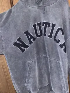 NAUTICA グレー フード付きパーカー