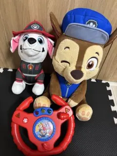 パウ・パトロール ぬいぐるみ 2点セット チェイス＆マーシャル