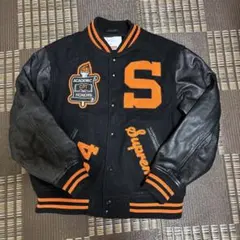 美品 SAILORS セーラーズ部分レザー スタジャン 阪神タイガースカラー 