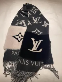 【美品】ルイヴィトンマフラーコールドレイキャビックM74353