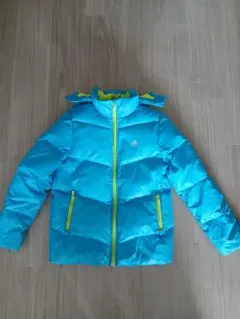 アディダス　adidas　ダウンジャケット150センチ　ジャンバー　水色