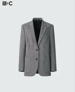 UNIQLO :C ツイードオーバーサイズジャケットヘリンボーン Sサイズ