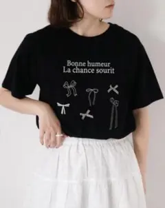 サマンサモスモス　リボンTシャツのサムネイル