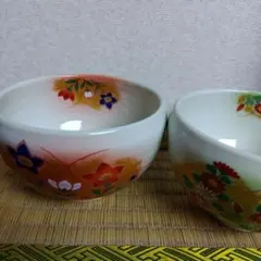 特選有田焼✤ 清秀✤花柄小鉢 2個セット