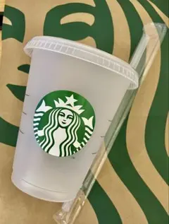 スターバックス リユーザブルカップ 未使用タグ付 ストロー有 グランデサイズ