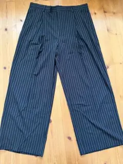 NOMADE ストライプ スラックス パンツ Lサイズ