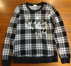 トレーナー　150cm　クラウンバンビ　チェック