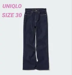 新品ʕ•ᴥ•ʔ UNIQLO スリムフレアジーンズ　ウエスト76cm 30