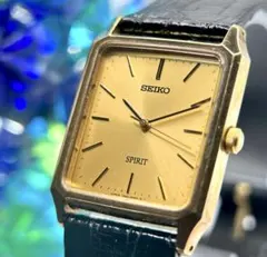 SEIKOスピリット㊚希少！9533-5030珍しいスクエア形、美品！お得電交済 稼働】SEIKO セイコー スピリット 9533-5030 ゴールド メンズ - メルカリ