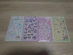 3Dシール ぷくぷく 立体シールセット　４つ　シール　サンリオ　キャラクター