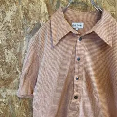 AE8233 ポールスミス ポロシャツ オレンジ レディース M ポス