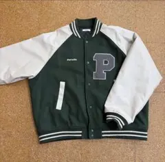 Perushu スタジャン ダークグリーン/グレー