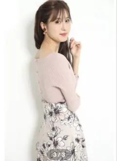 【新品】Apuweiser-riche ピンク ニット　アプワイザーリッシェ