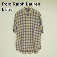 ポロラルフローレン BLAKE タータンチェック ボタンダウンシャツ Lのサムネイル