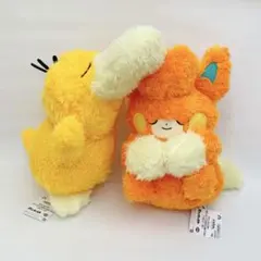 新品•未使用　ポケモン もふぐっと くつろぎタイム ぬいぐるみ パモ コダック