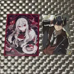 葛葉 サーニャ Kuzuha カードスリーブ フォト風カード 黒髪 学生服