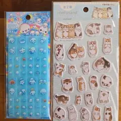 あわわちゃんタイルシール・mofusand ぶくっとシールセット