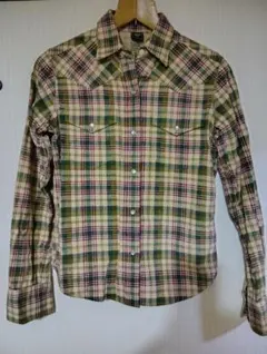 ships チェック柄 長袖シャツ small