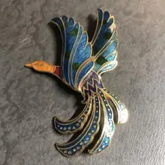 鳥ブローチ