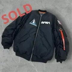 美品　BALENCIAGA NASA MA-1 ボンバージャケット ブラックのサムネイル
