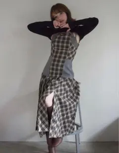即購入OK】ANDMARY Anna check dress - メルカリ