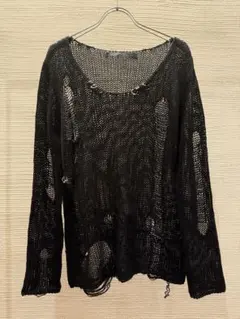 00s japanese label mesh knit earringsのサムネイル