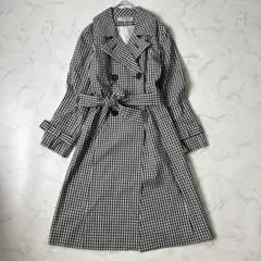 【美品】M'S GRACY エムズクレイシー トレンチ ギンガムチェック フレア 美品】M'S GRACY エムズクレイシー トレンチ ギンガムチェック フレア