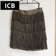 ICB フリンジミニスカート オリーブ色のサムネイル