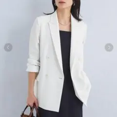 美品★グリーンレーベルリラクシング★サッカーライク ダブル ジャケット