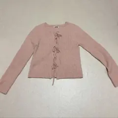 GUフロントリボンカーディガン