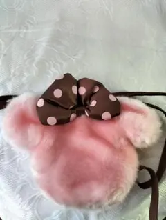 【ミニーマウス】ファー　ポシェット