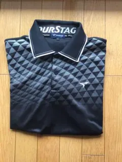 TOURSTAGE ポロシャツ　Ｌサイズ　ブラックのサムネイル