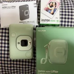 インスタックスミニリプレイ　ケース　マッチャグリーン