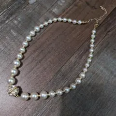 H8】ヴィヴィアンウエストウッド パールネックレス 40cm 金ロゴ - メルカリ