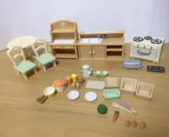 廃盤　ルームセット おしゃれなダイニングルーム　キッチン　シルバニア ファミリー