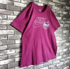 NIKE スウッシュ 太陽 ピースサイン nike tシャツ ナイキ 紫 - メルカリ