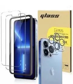 iPhone 13 Pro 用 ガラスフィルム ２枚入り カメラフィルム