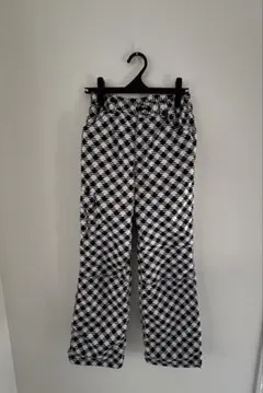 kolwin ゴルフ レディース パンツ 秋 冬 白 ✖︎ 黒 ポリエステル